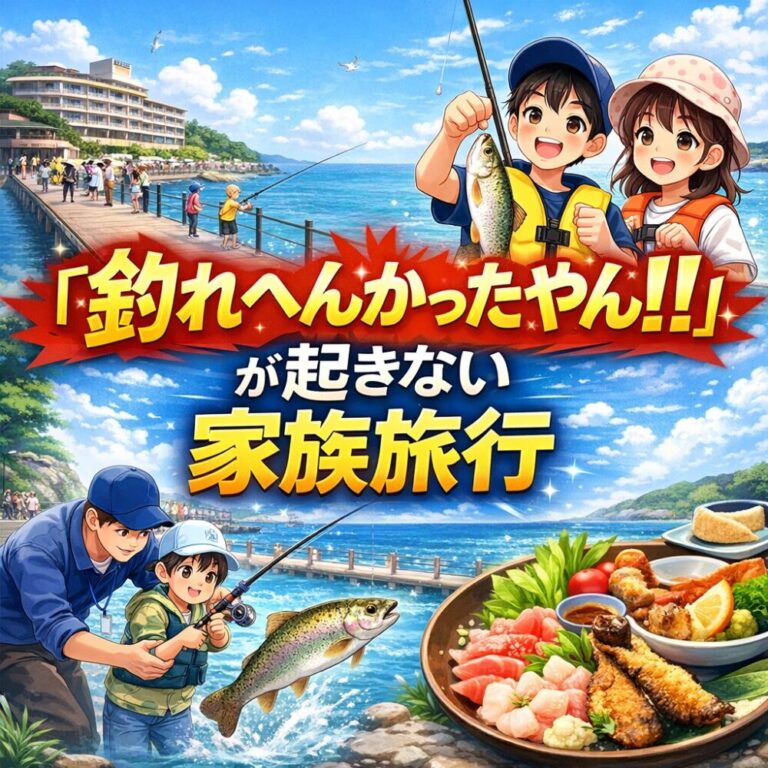 【2026】あわかん宿泊記｜子連れ旅行で釣りと食事を満喫した1泊2日