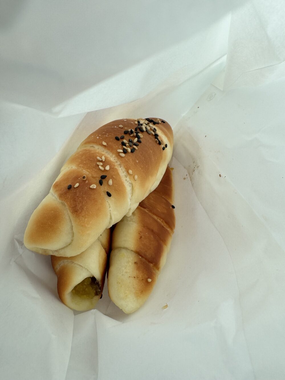 道の駅天空の郷さんさんで買ったおいもの塩パン